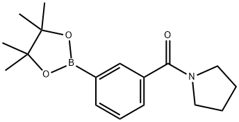 3-(PYRROLIDINE-1-CARBONYL)PHENYLBORONIC ACID, PINACOL ESTER Structure
