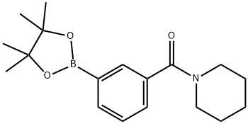 3-(PIPERIDINE-1-CARBONYL)PHENYLBORONIC ACID, PINACOL ESTER Structure