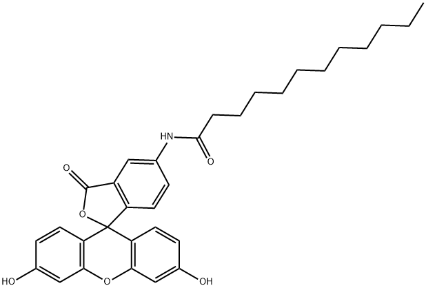 5-Dodecanoylaminofluorescein Structure