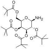 2,3,4,6-Tetra-O-pivaloyl-D-galactopyranosylamine Structure