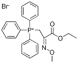 [3-ethoxy-2-(methoxyimino)-3-oxopropyl](triphenyl)phosphonium bromide Structure