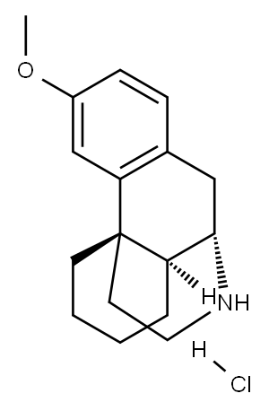 (9S,13S,14S)-3-METHOXYMORPHINAN HYDROCHLORIDE Structure