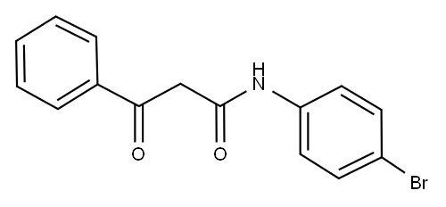 N-(4-BROMOPHENYL)-BETA-OXO-BENZENEPROPANAMIDE Structure