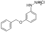 3-Benzyloxyphenylhydrazine hydrochloride Structure