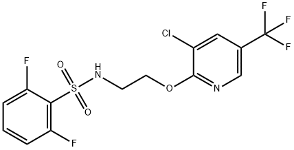 N-(2-{[3-chloro-5-(trifluoromethyl)-2-pyridinyl]oxy}ethyl)-2,6-difluorobenzenesulfonamide Structure