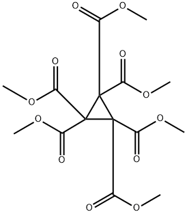Cyclopropane-1,1,2,2,3,3-hexacarboxylicacidhexamethylester Structure