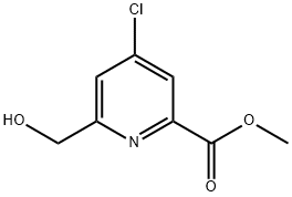 METHYL 4-CHLORO-6-(HYDROXYMETHYL)PICOLINATE Structure