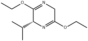 (R)-2,5-Dihydro-3,6-diethoxy-2-isopropylpyrazine Structure