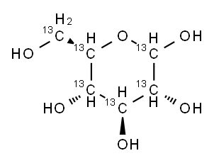 Glucose-13C6 Structure