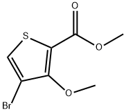 METHYL 4-BROMO-3-METHOXYTHIOPHENE-2-CARBOXYLATE Structure