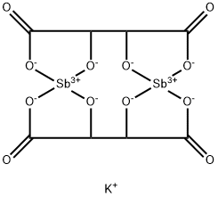 Potassium Antimonyl Tartrate Structure