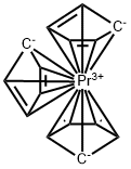 TRIS(CYCLOPENTADIENYL)PRASEODYMIUM Structure