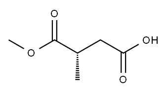 (S)-2-methyl-Butanedioic acid-1-methyl ester Structure