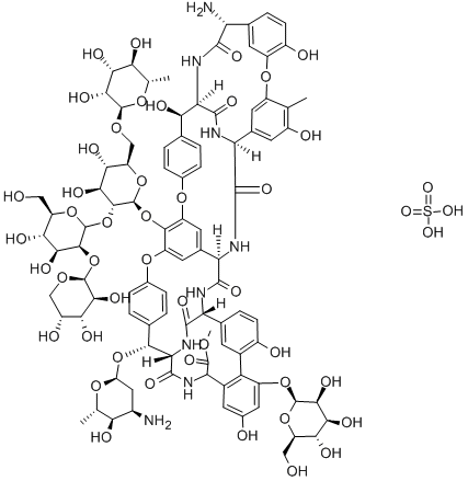 Ristocetin A sulfate Structure
