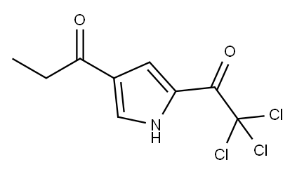 1-[5-(2,2,2-TRICHLOROACETYL)-1H-PYRROL-3-YL]-1-PROPANONE Structure