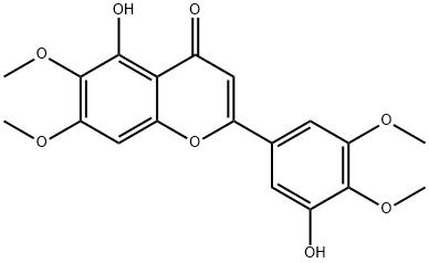 3',5-Dihydroxy-4',5',6,7-tetramethoxyflavone Structure