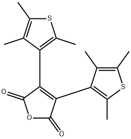 2,3-BIS(2,4,5-TRIMETHYL-3-THIENYL)MALEIC ANHYDRIDE Structure