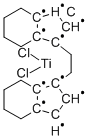 DICHLORO[RAC-ETHYLENEBIS(4,5,6,7-TETRAHYDRO-1-INDENYL)]TITANIUM(IV) Structure