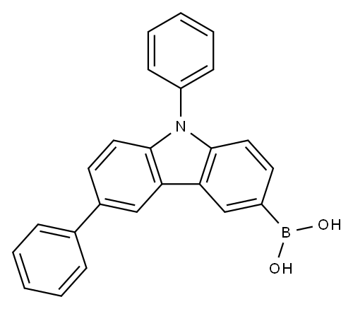 B-(6,9-Diphenyl-9H-carbazol-3-yl)boronic acid Structure