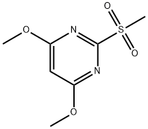 2-Methanesulfonyl-4,6-dimethoxypyrimidine Structure