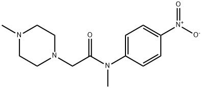 N-methyl-2-(4-methylpiperazin-1-yl)-N-(4-nitrophenyl)acetamide Structure