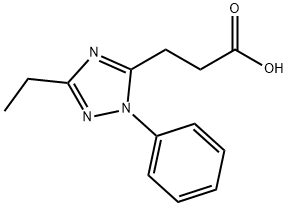 3-(3-ethyl-1-phenyl-1H-1,2,4-triazol-5-yl)propanoic acid Structure
