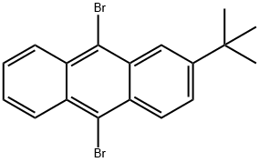 2-TERTBUTYL-9,10-DIBROMOANTHRACENE Structure