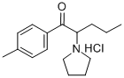 4'-methyl-2-(1-pyrrolidinyl)valerophenone hydrochloride Structure
