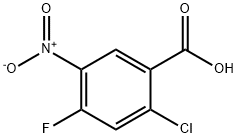 2-CHLORO-4-FLUORO-5-NITROBENZOIC ACID Structure