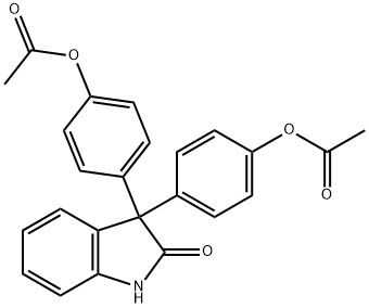 oxyphenisatine di(acetate) Structure