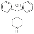 alpha,alpha-Diphenyl-4-piperidinomethanol Structure