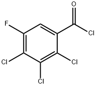 2,3,4-TRICHLORO-5-FLUOROBENZOIC CHLORIDE Structure