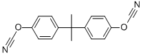 2,2-Bis-(4-cyanatophenyl)propane Structure