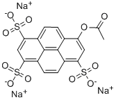 1-ACETOXYPYRENE-3,6,8-TRISULFONIC ACID TRISODIUM SALT Structure