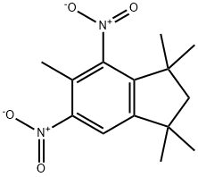 1,1,3,3,5-PENTAMETHYL-4,6-DINITROINDANE Structure