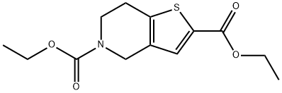Diethyl 6,7-dihydrothieno[3,2-c]pyridine-2,5(4H)-dicarboxylate Structure