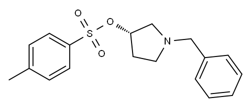 (S)-1-Benzyl-3-[(p-tolylsulfonyl)oxy]pyrrolidine Structure