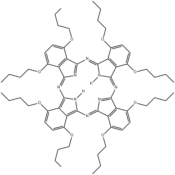 1,4,8,11,15,18,22,25-OCTABUTOXY- PHTHALOCYANINE Structure