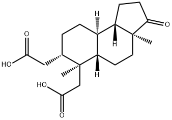 2,3-Seco-5-androstan-17-one-2,3-dicarboxylic acid Structure