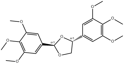 BIS-(3,4,5-TRIMETHOXYPHENYL)-1,3-DIOXOLANE Structure