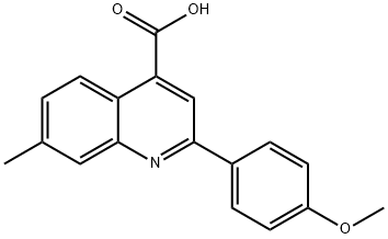 2-(4-METHOXYPHENYL)-7-METHYLQUINOLINE-4-CARBOXYLIC ACID Structure
