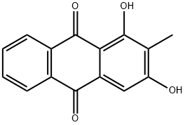 1,3-DIHYDROXY-2-METHYLANTHRAQUINONE Structure