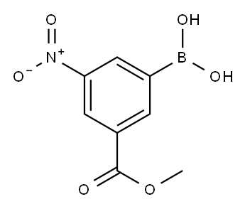 3-METHOXYCARBONYL-5-NITROPHENYLBORONIC ACID Structure