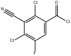 3-CYANO-2,4-DICHLORO-5-FLUOROBENZOYLCHLORIDE Structure