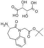 tert-Butyl 3S-amino-2,3,4,5-tetrahydro-1H-[1]benaepin-2-one-1-acetate tartrate Structure