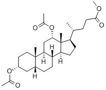 3α,12α-Diacetoxy-5β-cholan-24-oic acid methyl ester Structure