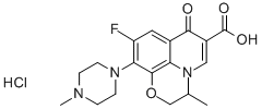 Ofloxacin hydrochloride Structure