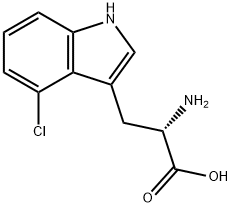 2-amino-3-(4-chloro-1H-indol-3-yl)propanoic acid Structure