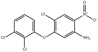 4-Chloro-5-(2,3-dichlorophenoxy)-2-nitroaniline Structure