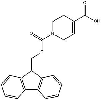 FMOC-1,2,5,6-TETRAHYDROPYRIDINE-4-CARBOXYLIC ACID Structure